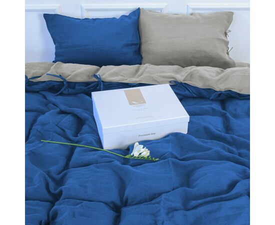 Постельное белье MirSon Лен Aquamarine 2х160х220 (2200005371589), изображение 7