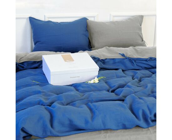 Постельное белье MirSon Лен Aquamarine 2х160х220 (2200005371589), изображение 8