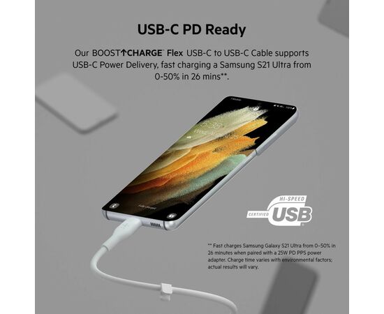Дата кабель USB 2.0 AM to Type-C 1.0m white Belkin (CAB009BT1MWH), изображение 10 Дата кабель USB 2.0 AM to Type-C 1.0m white Belkin (CAB009BT1MWH), изображение 10