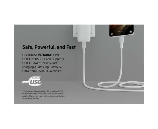 Дата кабель USB 2.0 AM to Type-C 1.0m white Belkin (CAB009BT1MWH), изображение 11 Дата кабель USB 2.0 AM to Type-C 1.0m white Belkin (CAB009BT1MWH), изображение 11