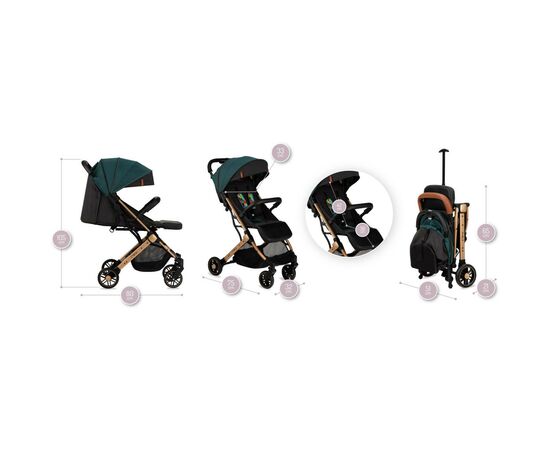 Коляска MoMi Estelle green (WOSP00019), изображение 5 Коляска MoMi Estelle green (WOSP00019), изображение 5