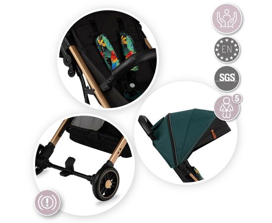Коляска MoMi Estelle green (WOSP00019), изображение 6 Коляска MoMi Estelle green (WOSP00019), изображение 6