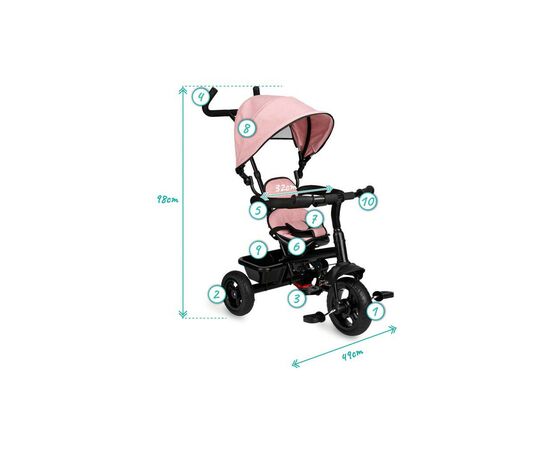 Детский велосипед Qkids Mila pink (ROTR00007), изображение 5 Детский велосипед Qkids Mila pink (ROTR00007), изображение 5