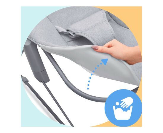 Кресло-качалка Kinderkraft Calmee Grey (5902533919048), изображение 10 Кресло-качалка Kinderkraft Calmee Grey (5902533919048), изображение 10