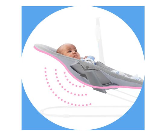 Кресло-качалка Kinderkraft Calmee Grey (5902533919048), изображение 6 Кресло-качалка Kinderkraft Calmee Grey (5902533919048), изображение 6