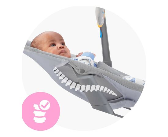 Кресло-качалка Kinderkraft Calmee Grey (5902533919048), изображение 7 Кресло-качалка Kinderkraft Calmee Grey (5902533919048), изображение 7