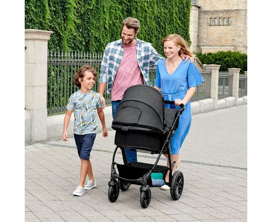 Коляска Kinderkraft 3 в 1 Moov Gray Melange (KKWMOOVGRYM0NC) (5902533915019), изображение 6 Коляска Kinderkraft 3 в 1 Moov Gray Melange (KKWMOOVGRYM0NC) (5902533915019), изображение 6