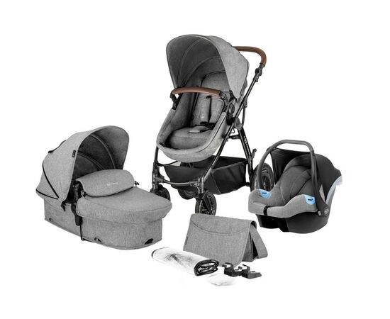 Коляска Kinderkraft 3 в 1 Moov Gray Melange (KKWMOOVGRYM0NC) (5902533915019)