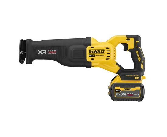 Сабельная пила DeWALT 18В XR Li-lon 6 Ач, 0 - 3000 ход/мин, кейс TSTAK (DCS386T1), изображение 2 Сабельная пила DeWALT 18В XR Li-lon 6 Ач, 0 - 3000 ход/мин, кейс TSTAK (DCS386T1), изображение 2