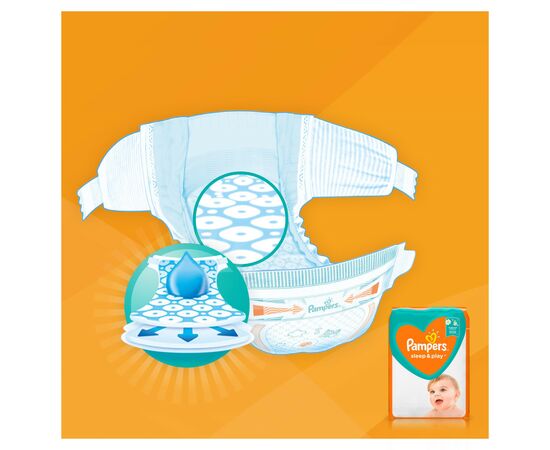 Подгузник Pampers Sleep & Play Maxi Размер 4 (9-14 кг), 50 шт (8001090669056), изображение 10