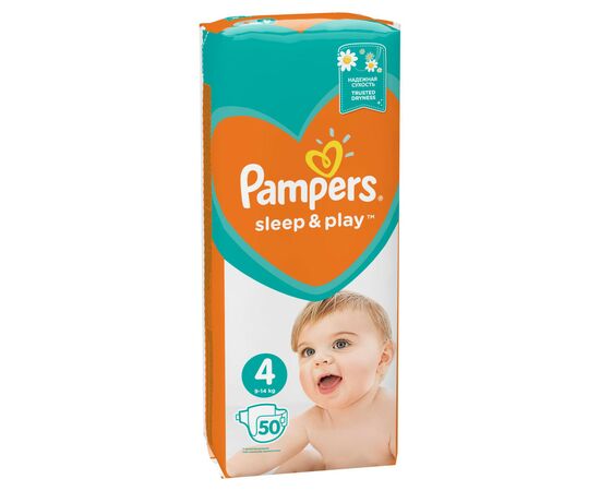 Подгузник Pampers Sleep & Play Maxi Размер 4 (9-14 кг), 50 шт (8001090669056), изображение 3