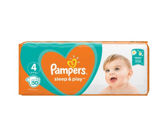 Подгузник Pampers Sleep & Play Maxi Размер 4 (9-14 кг), 50 шт (8001090669056), изображение 4