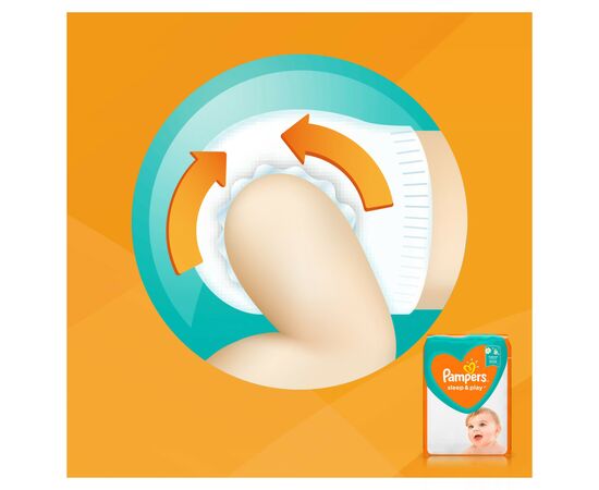 Подгузник Pampers Sleep & Play Maxi Размер 4 (9-14 кг), 50 шт (8001090669056), изображение 7