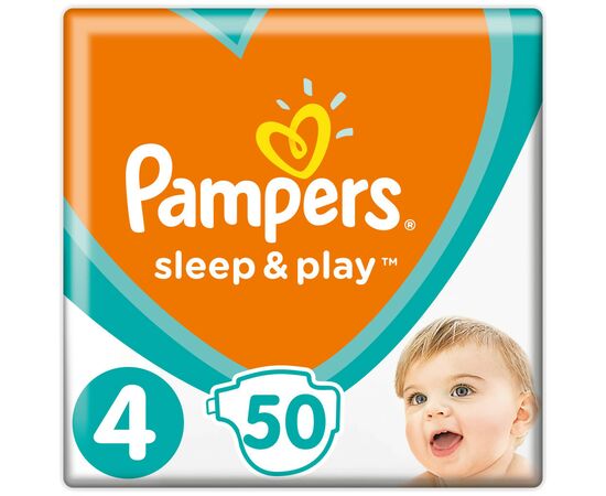 Подгузник Pampers Sleep & Play Maxi Размер 4 (9-14 кг), 50 шт (8001090669056)