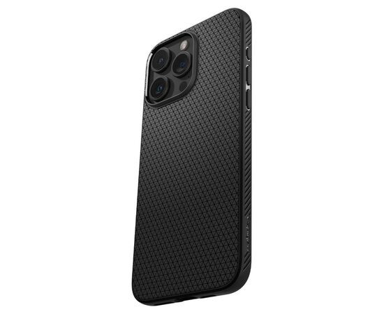 Чехол для мобильного телефона Spigen Apple iPhone 15 Pro Max Liquid Air Matte Black (ACS06562), изображение 4 Чехол для мобильного телефона Spigen Apple iPhone 15 Pro Max Liquid Air Matte Black (ACS06562), изображение 4