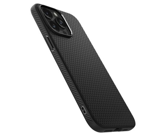 Чехол для мобильного телефона Spigen Apple iPhone 15 Pro Max Liquid Air Matte Black (ACS06562), изображение 5 Чехол для мобильного телефона Spigen Apple iPhone 15 Pro Max Liquid Air Matte Black (ACS06562), изображение 5