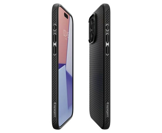 Чехол для мобильного телефона Spigen Apple iPhone 15 Pro Max Liquid Air Matte Black (ACS06562), изображение 6 Чехол для мобильного телефона Spigen Apple iPhone 15 Pro Max Liquid Air Matte Black (ACS06562), изображение 6