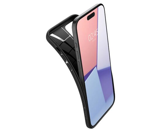 Чехол для мобильного телефона Spigen Apple iPhone 15 Pro Max Liquid Air Matte Black (ACS06562), изображение 8 Чехол для мобильного телефона Spigen Apple iPhone 15 Pro Max Liquid Air Matte Black (ACS06562), изображение 8
