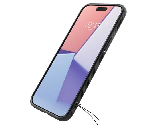 Чехол для мобильного телефона Spigen Apple iPhone 15 Pro Max Liquid Air Matte Black (ACS06562), изображение 9 Чехол для мобильного телефона Spigen Apple iPhone 15 Pro Max Liquid Air Matte Black (ACS06562), изображение 9