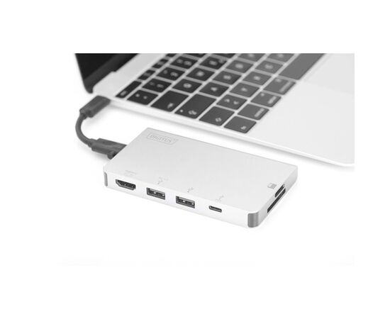 Порт-репликатор Digitus Travel USB-C, 6 Port (DA-70867), изображение 2 Порт-репликатор Digitus Travel USB-C, 6 Port (DA-70867), изображение 2