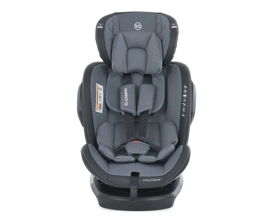 Автокресло El Camino ME 1045-1 Evolution 2 360 Isofix Royal dark gray 0-36 кг (ME 1045-1 royal d.gr), изображение 7 Автокресло El Camino ME 1045-1 Evolution 2 360 Isofix Royal dark gray 0-36 кг (ME 1045-1 royal d.gr), изображение 7