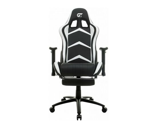 Кресло игровое GT Racer X-2534-F Black/White, изображение 2 Кресло игровое GT Racer X-2534-F Black/White, изображение 2