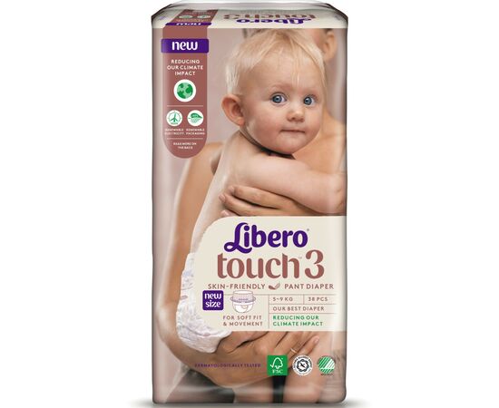 Подгузник Libero Touch Pants 3 5-9 кг 38 шт (7322541165851), изображение 2 Подгузник Libero Touch Pants 3 5-9 кг 38 шт (7322541165851), изображение 2