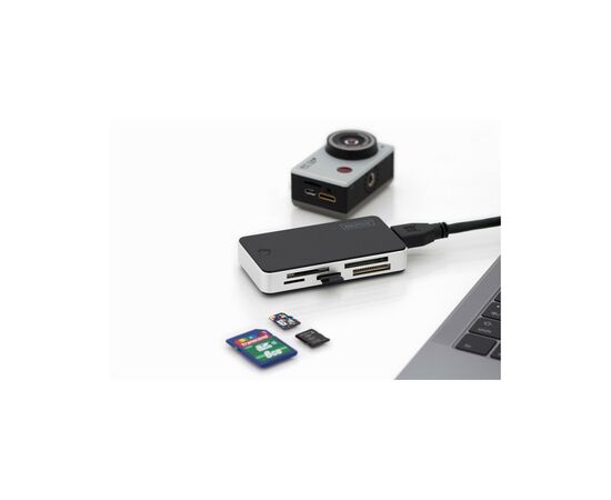 Считыватель флеш-карт Digitus USB 3.0 All-in-one (DA-70330-1), изображение 4 Считыватель флеш-карт Digitus USB 3.0 All-in-one (DA-70330-1), изображение 4