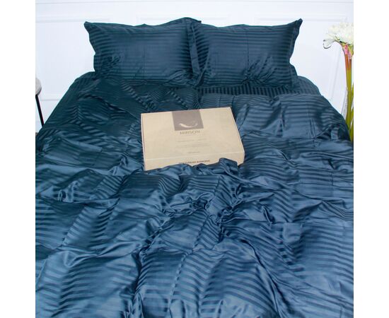 Постільна білизна MirSon Satin 30-0021DarkBlue 160х220 Сімейний (2200005255803), зображення 2 Постільна білизна MirSon Satin 30-0021DarkBlue 160х220 Сімейний (2200005255803), зображення 2
