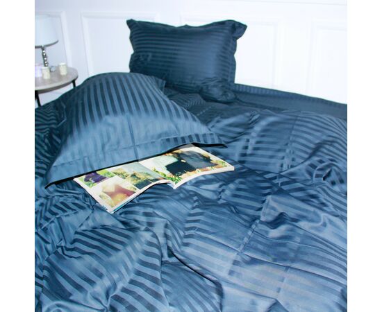 Постільна білизна MirSon Satin 30-0021DarkBlue 160х220 Сімейний (2200005255803), зображення 3 Постільна білизна MirSon Satin 30-0021DarkBlue 160х220 Сімейний (2200005255803), зображення 3