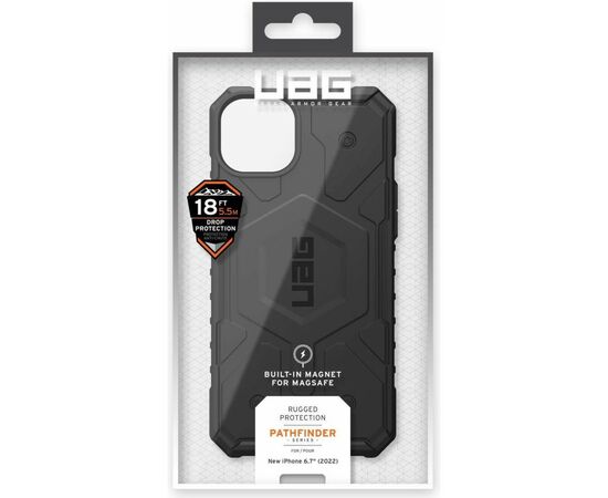 Чехол для моб. телефона Uag Apple iPhone 14 Plus Pathfinder Magsafe, Black (114053114040), изображение 12 Чехол для моб. телефона Uag Apple iPhone 14 Plus Pathfinder Magsafe, Black (114053114040), изображение 12