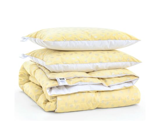 Одеяло MirSon Набор пуховый №2101 Bio-Beige Зима 90% пух одеяло 175х205 + подушки 50х70 2 шт мягкие (2200003022889), изображение 4 Одеяло MirSon Набор пуховый №2101 Bio-Beige Зима 90% пух одеяло 175х205 + подушки 50х70 2 шт мягкие (2200003022889), изображение 4