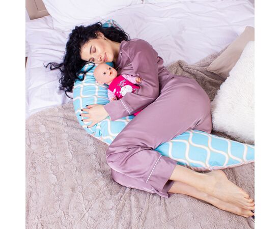 Подушка MirSon для беременных и кормления №8319 Print Line 18-444 Gracia Бязь 30х170х20 см (2200006200444), изображение 4 Подушка MirSon для беременных и кормления №8319 Print Line 18-444 Gracia Бязь 30х170х20 см (2200006200444), изображение 4