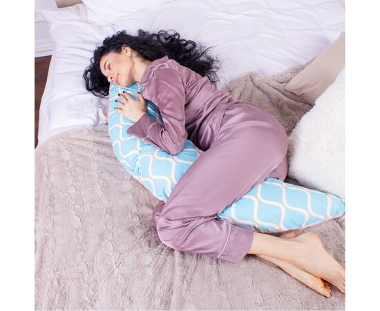 Подушка MirSon для беременных и кормления №8319 Print Line 18-444 Gracia Бязь 30х170х20 см (2200006200444), изображение 5 Подушка MirSon для беременных и кормления №8319 Print Line 18-444 Gracia Бязь 30х170х20 см (2200006200444), изображение 5