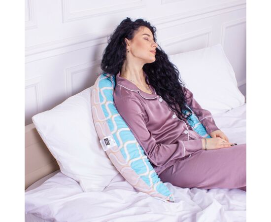 Подушка MirSon для беременных и кормления №8319 Print Line 18-444 Gracia Бязь 30х170х20 см (2200006200444), изображение 6 Подушка MirSon для беременных и кормления №8319 Print Line 18-444 Gracia Бязь 30х170х20 см (2200006200444), изображение 6