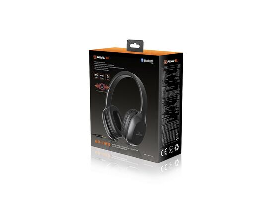 Наушники REAL-EL GD-820 Black, изображение 10 Наушники REAL-EL GD-820 Black, изображение 10