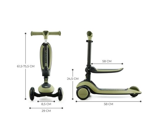 Самокат Kinderkraft Halley Grassland Green (KRHALL00GRE0000) (5902533922307), зображення 12 Самокат Kinderkraft Halley Grassland Green (KRHALL00GRE0000) (5902533922307), зображення 12
