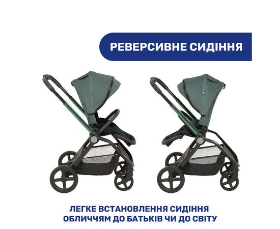 Коляска Chicco 2 в 1 Mysa Зеленая (2900990849444) (87026.30.01), изображение 11