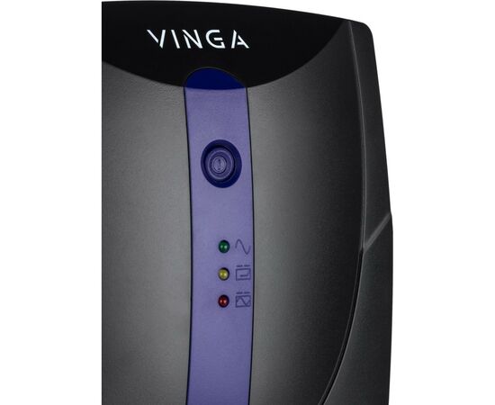 Источник бесперебойного питания Vinga LED 600VA plastic case with USB (VPE-600PU), изображение 3 Источник бесперебойного питания Vinga LED 600VA plastic case with USB (VPE-600PU), изображение 3