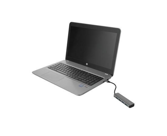 Концентратор Trust Halyx 4-Port USB-A 3.2 ALUMINIUM (23327_TRUST), изображение 5 Концентратор Trust Halyx 4-Port USB-A 3.2 ALUMINIUM (23327_TRUST), изображение 5