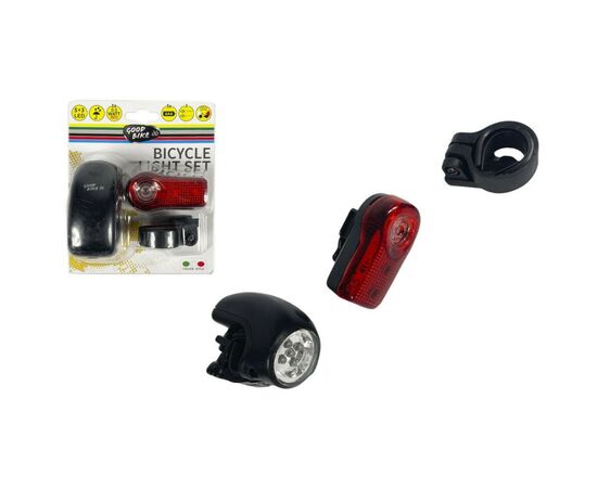 Комплект велофар Good Bike Twins 2 режима 5+3 LED (92306-IS), изображение 10 Комплект велофар Good Bike Twins 2 режима 5+3 LED (92306-IS), изображение 10