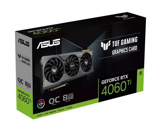 Видеокарта ASUS GeForce RTX4060Ti 8Gb TUF OC GAMING (TUF-RTX4060TI-O8G-GAMING), изображение 12 Видеокарта ASUS GeForce RTX4060Ti 8Gb TUF OC GAMING (TUF-RTX4060TI-O8G-GAMING), изображение 12