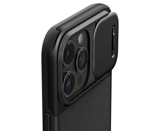 Чехол для мобильного телефона Spigen Apple iPhone 15 Pro Optik Armor MagFit Black (ACS06738), изображение 12 Чехол для мобильного телефона Spigen Apple iPhone 15 Pro Optik Armor MagFit Black (ACS06738), изображение 12