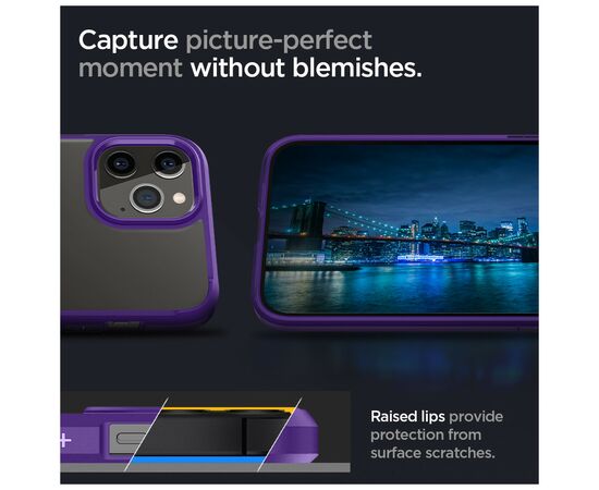 Чехол для моб. телефона Spigen iPhone 12 Crystal Hybrid, Hydrangea Purple (ACS01478), изображение 12 Чехол для моб. телефона Spigen iPhone 12 Crystal Hybrid, Hydrangea Purple (ACS01478), изображение 12