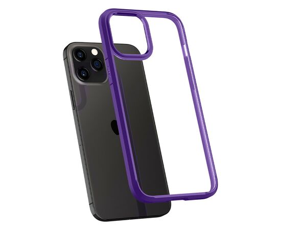 Чехол для моб. телефона Spigen iPhone 12 Crystal Hybrid, Hydrangea Purple (ACS01478), изображение 5 Чехол для моб. телефона Spigen iPhone 12 Crystal Hybrid, Hydrangea Purple (ACS01478), изображение 5