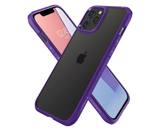 Чехол для моб. телефона Spigen iPhone 12 Crystal Hybrid, Hydrangea Purple (ACS01478), изображение 6 Чехол для моб. телефона Spigen iPhone 12 Crystal Hybrid, Hydrangea Purple (ACS01478), изображение 6