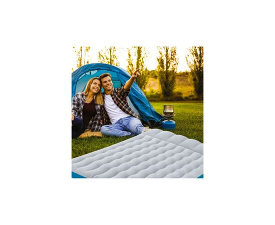 Матрас надувной Intex Camping велюр 127 х 193 х 24 см Сіро-блакитний (Intex 67999), изображение 3 Матрас надувной Intex Camping велюр 127 х 193 х 24 см Сіро-блакитний (Intex 67999), изображение 3