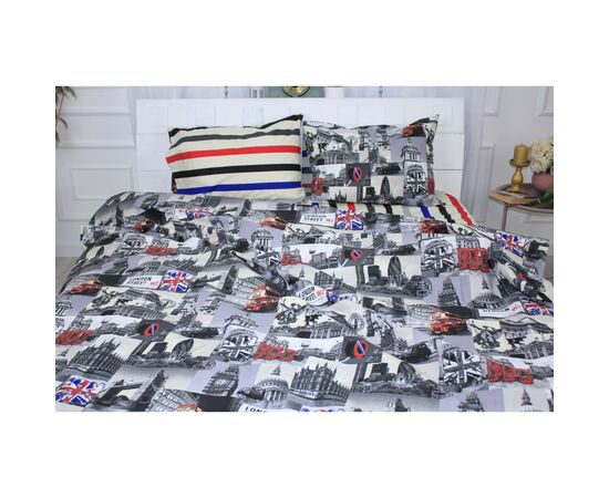Постельное белье MirSon Бязь Ranforce Elite 17-0538 London Street 2х160х220 (2200004733265)
