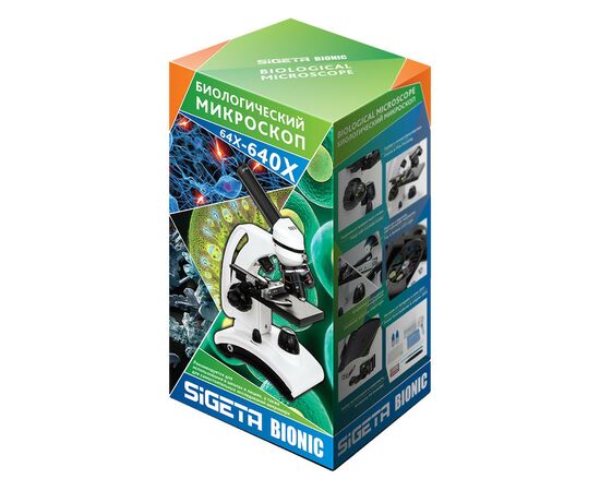 Микроскоп Sigeta Bionic 64x-640x (65240), изображение 10 Микроскоп Sigeta Bionic 64x-640x (65240), изображение 10