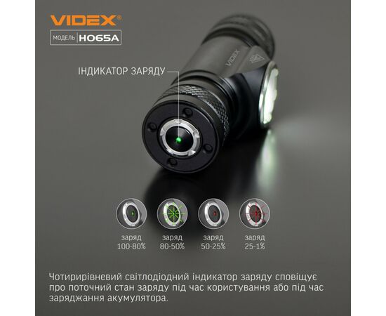 Фонарь Videx VLF-H065A 1200Lm 5000K (VLF-H065A), изображение 9 Фонарь Videx VLF-H065A 1200Lm 5000K (VLF-H065A), изображение 9